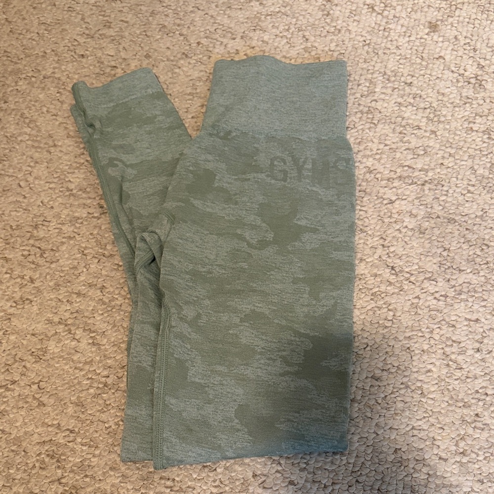 Gymshark Green Camouflage Leggings